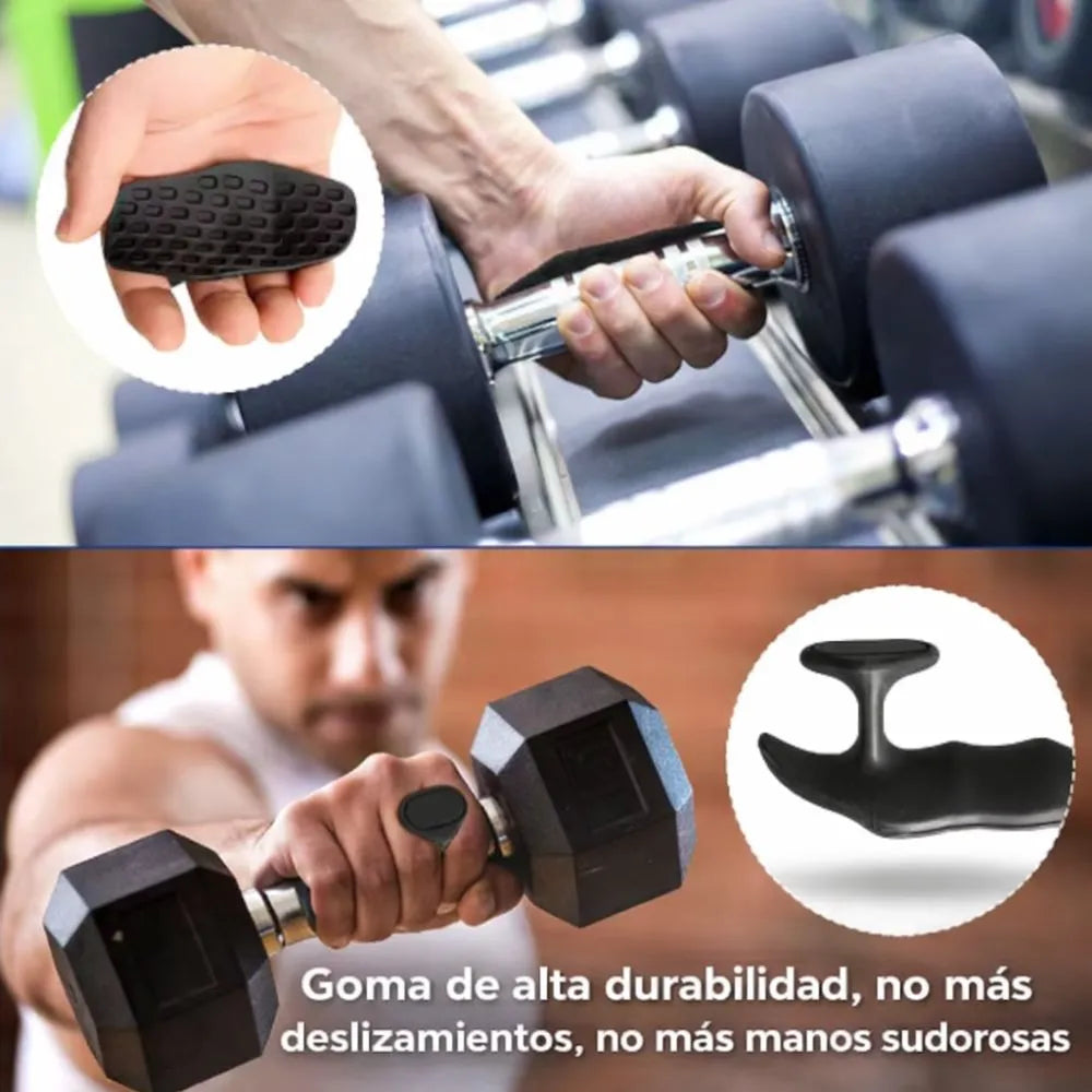 Calleras Agarre Silicona Gym Pesas Barra