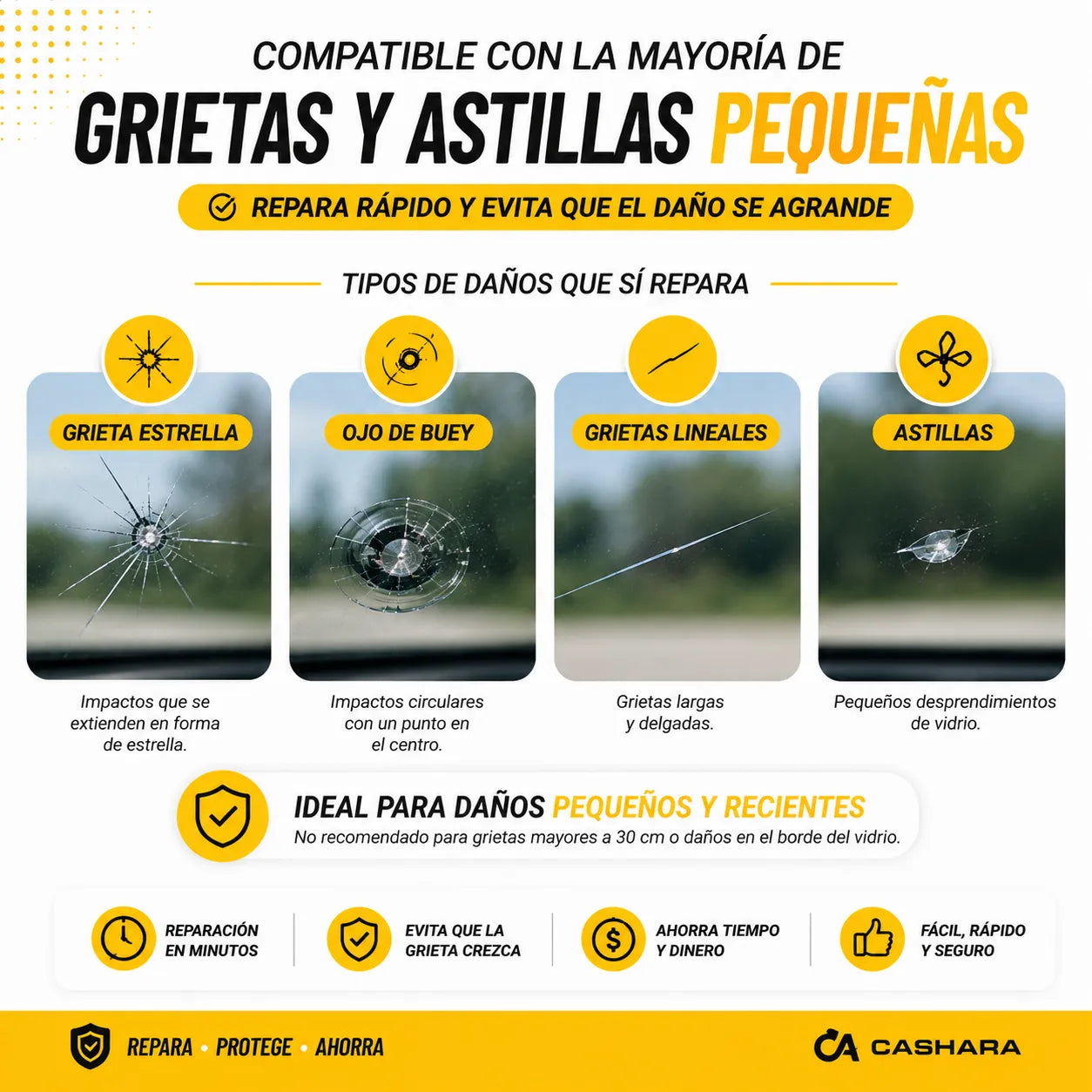 Repara tu parabrisas fácil y rápido