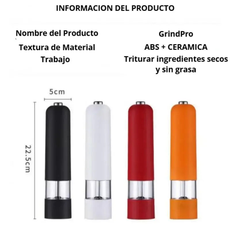 GrindPro Molinillo Eléctrico Premium - Control de Sabor y Estilo