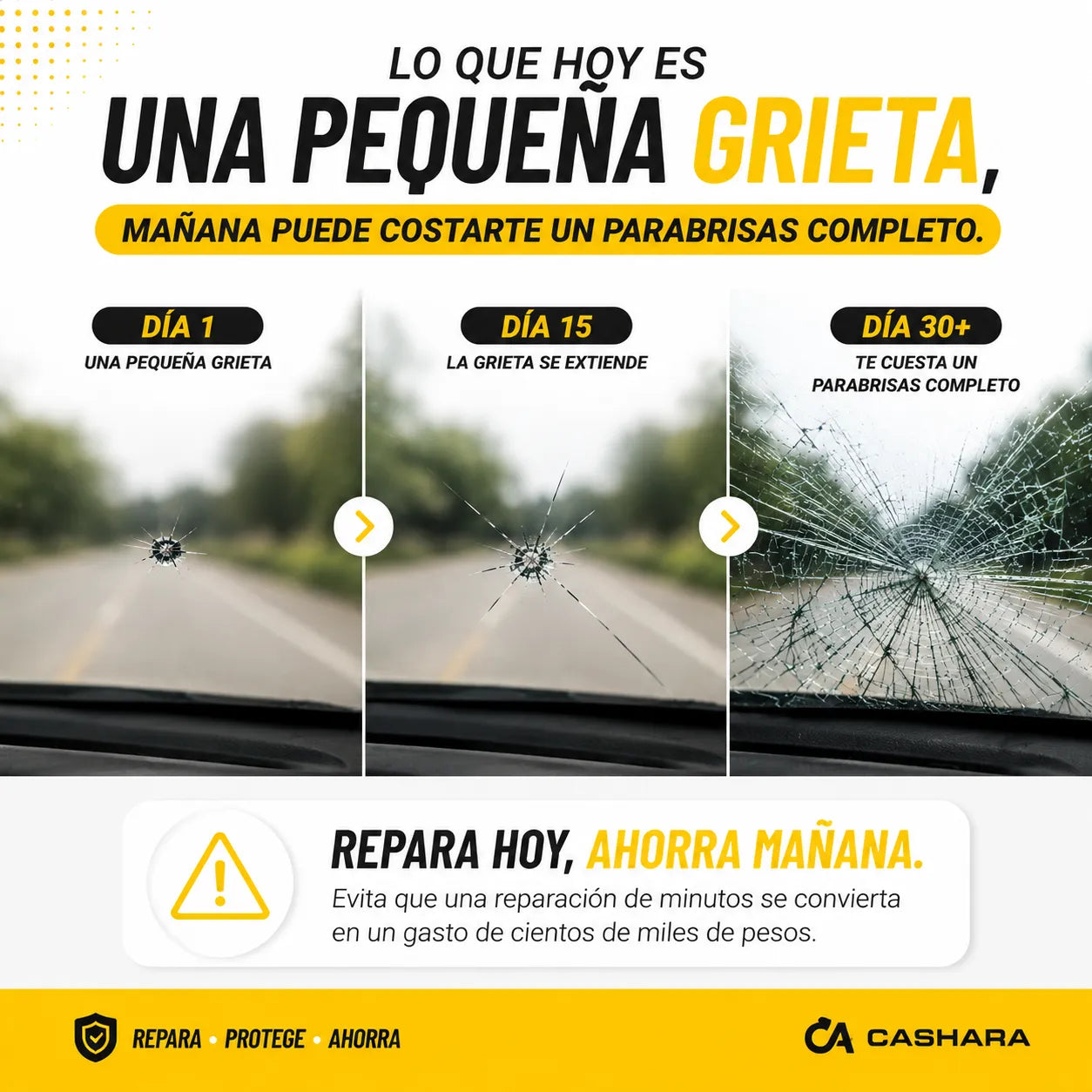 Repara tu parabrisas fácil y rápido