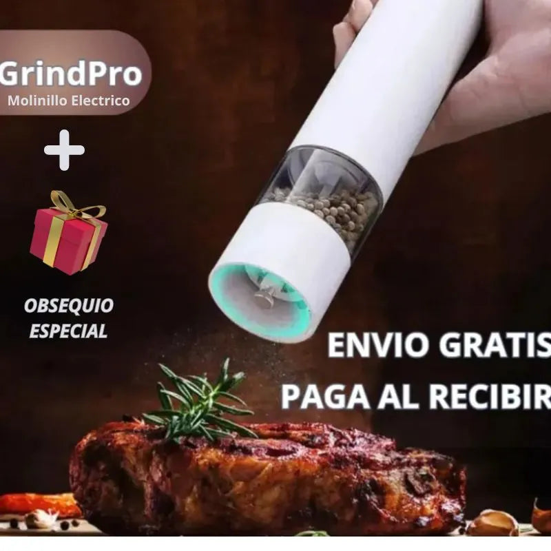 GrindPro Molinillo Eléctrico Premium - Control de Sabor y Estilo